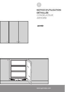 Mode d’emploi Gorenje FIU6091AW-L Congélateur