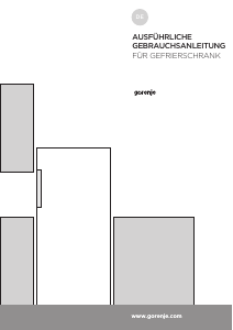 Bedienungsanleitung Gorenje FN6192CW-L Gefrierschrank