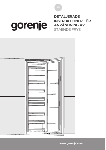 Bruksanvisning Gorenje FNI5182A1 Frys