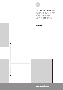 Kasutusjuhend Gorenje NRK6192MX4 Külmik-sügavkülmik