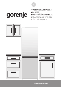 Käyttöohje Gorenje NRK6202AW4 Jääkaappipakastin