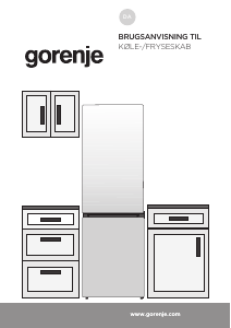 Brugsanvisning Gorenje NRK6202EBXL4 Køle-fryseskab
