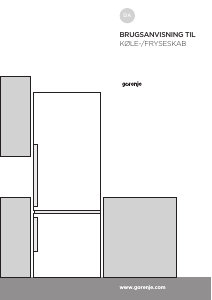 Brugsanvisning Gorenje NRK6202MW Køle-fryseskab