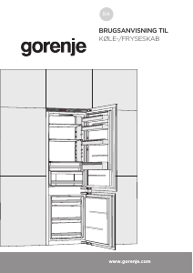 Brugsanvisning Gorenje NRKI-ORA Køle-fryseskab