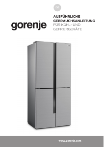 Bedienungsanleitung Gorenje NRM8182MX Kühl-gefrierkombination