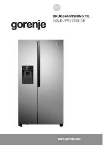 Руководство Gorenje NRS9182VB Холодильник с морозильной камерой