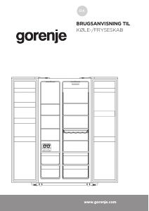 Brugsanvisning Gorenje NRS9183MB Køle-fryseskab