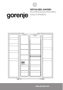 Kasutusjuhend Gorenje NRS9183MB Külmik-sügavkülmik