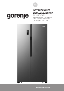 Manual de uso Gorenje NRS918EMB Frigorífico combinado