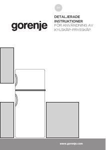 Bruksanvisning Gorenje RF3121ANW Kyl-frys