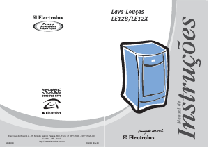 Manual Electrolux LE12B Máquina de lavar louça