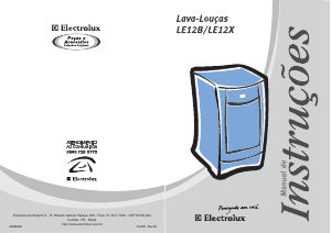 Manual Electrolux LE12X Máquina de lavar louça