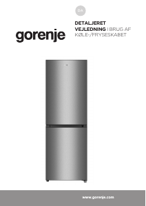 Brugsanvisning Gorenje RK4162PW4 Køle-fryseskab