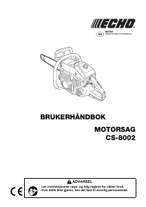 Bruksanvisning Echo CS-8002 Motorsag