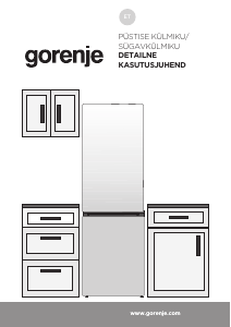 Kasutusjuhend Gorenje RK6191ES4 Külmik-sügavkülmik