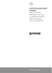 Käyttöohje Gorenje ECT322BCSC Keittotaso