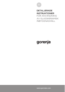 Bruksanvisning Gorenje ECT641BSC Häll