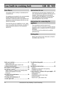 Handleiding Gorenje GHS64-ORA Kookplaat