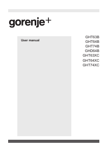 Manual Gorenje GHT63XC Hob