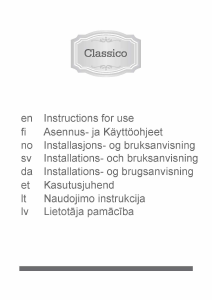 Brugsanvisning Gorenje GW65CLB Kogesektion