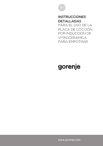 Manual de uso Gorenje IS646BG Placa