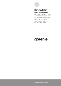 Brugsanvisning Gorenje IS846BG Kogesektion