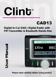 Brugsanvisning Clint CAD13 Bilradio