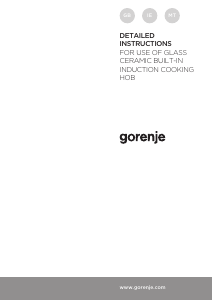 Manual Gorenje IT640BCSC Hob