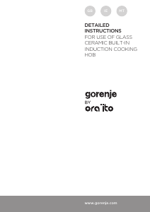 Manual Gorenje IT646ORAB Hob