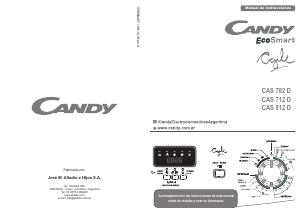 Manual de uso Candy CAS 712 D EcoSmart Lavadora