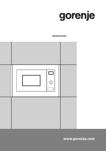 Manual Gorenje BM201A4XG Microwave