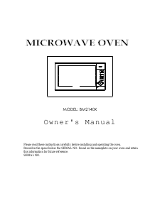 Manual Gorenje BM2140X Microwave