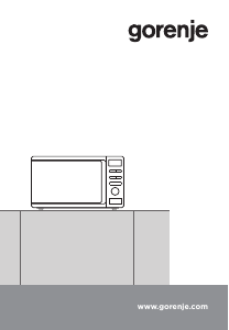 Manual de uso Gorenje MMO20DGWII Microondas