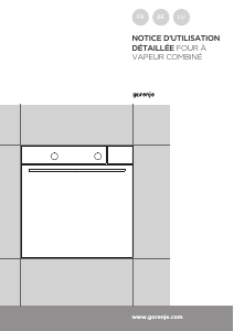 Mode d’emploi Gorenje BCS747S34X Four