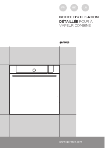 Mode d’emploi Gorenje BCS798S24X Four