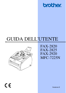 Manuale Brother FAX-2825 Fax