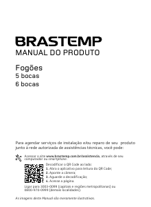 Manual Brastemp BYS5QBR Fogão