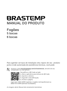 Manual Brastemp BFS6NB Fogão