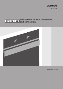 Manual Gorenje BO87-ORA-W Oven