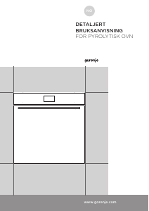 Bruksanvisning Gorenje BOP799S51X Ovn