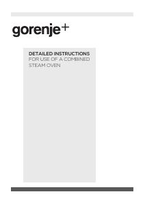 Manual Gorenje GCS773B Oven