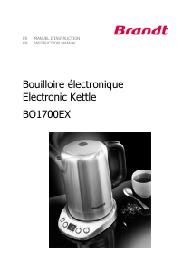 Mode d’emploi Brandt BO1700EX Bouilloire