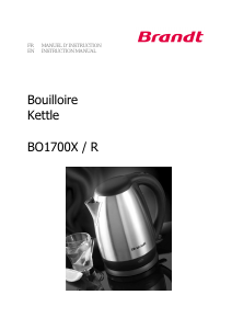 Manual Brandt BO1700R Kettle