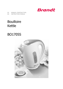 Manual Brandt BO1705S Kettle