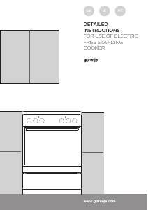 Manual Gorenje E617E17WKA Range