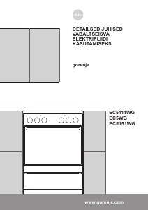 Kasutusjuhend Gorenje EC5111WG Pliit