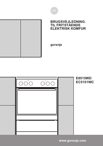 Brugsanvisning Gorenje EC5151WC Komfur