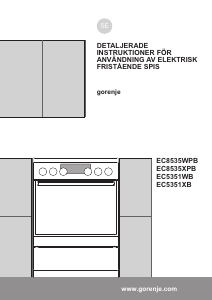 Bruksanvisning Gorenje EC5351WB Spis