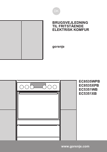 Brugsanvisning Gorenje EC5351XB Komfur