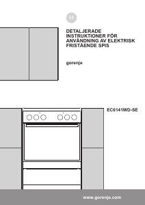 Bruksanvisning Gorenje EC6141WD Spis